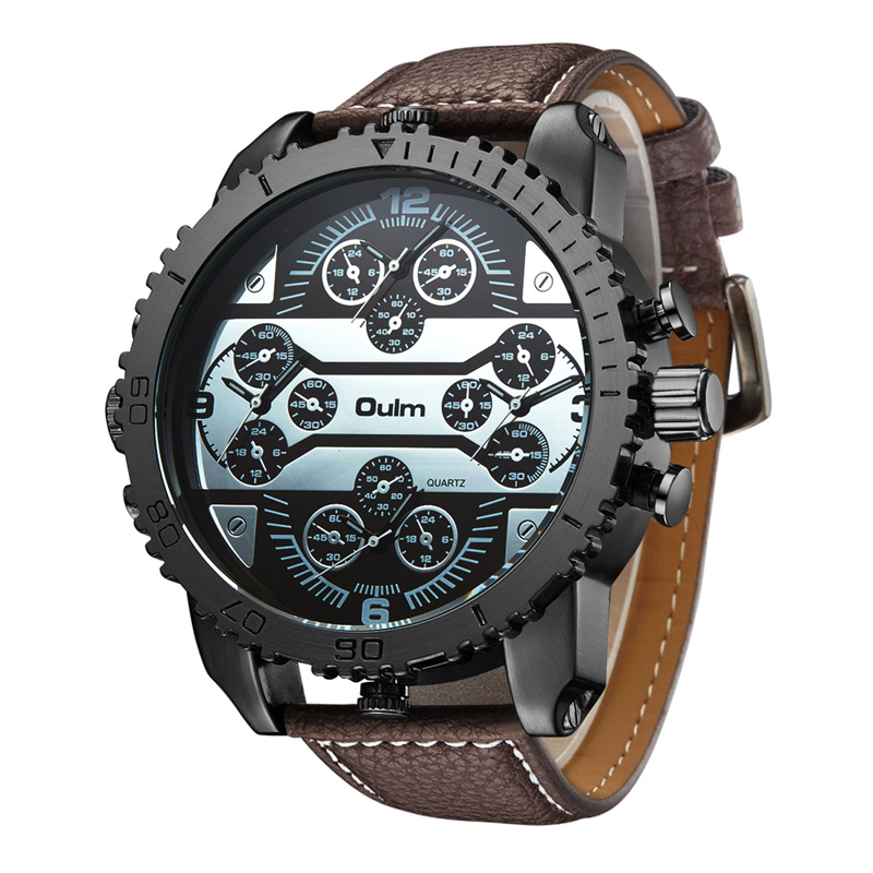 Men cool watch 3233 four time zone